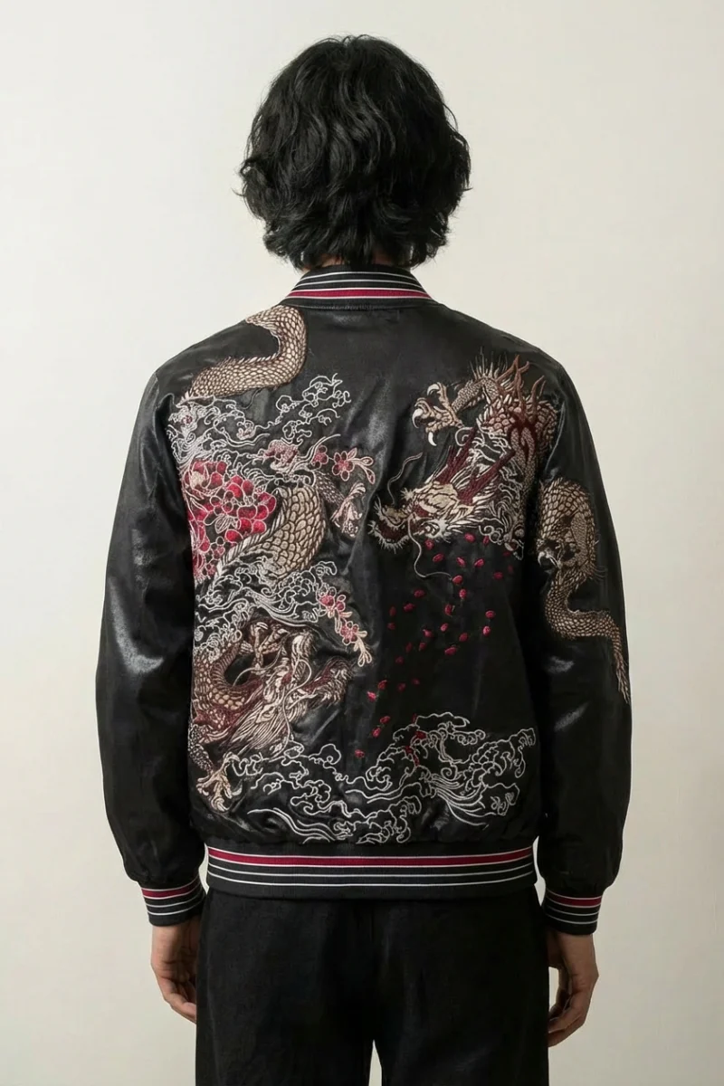 Dragon Sukajan Jacket 'Kuro Ryujin'