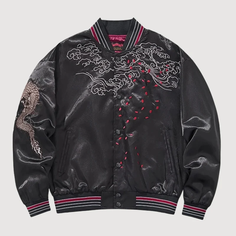Dragon Sukajan Jacket 'Kuro Ryujin' - Image 4