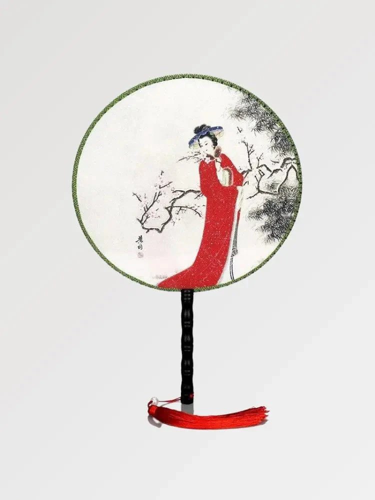 Maiko 'Handa' Round Japanese Fan - Image 3