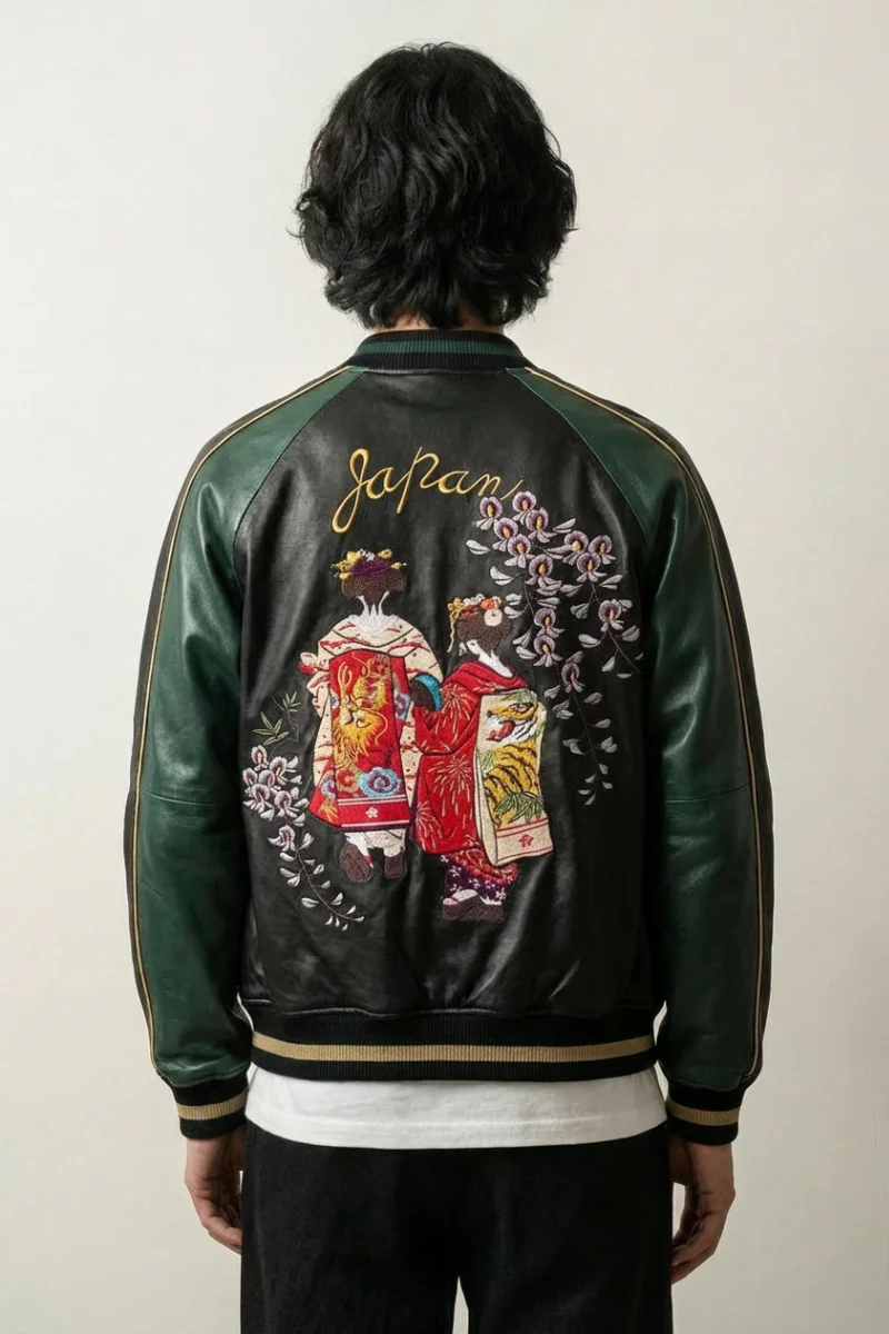 Japanese Embroidered Sukajan 'Hanamachi'