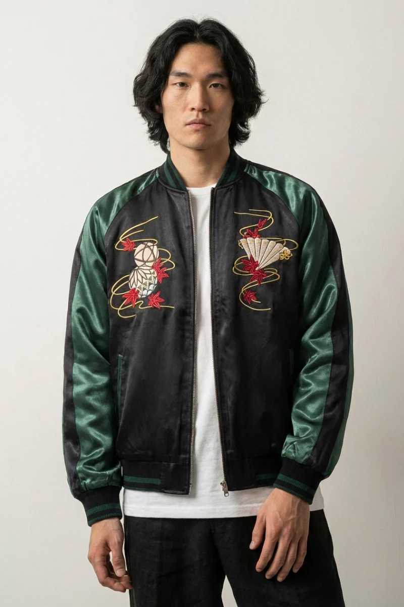 Japanese Embroidered Sukajan 'Hanamachi' - Image 3
