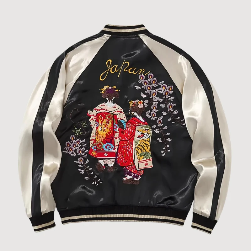 Japanese Embroidered Sukajan 'Hanamachi' - Image 6
