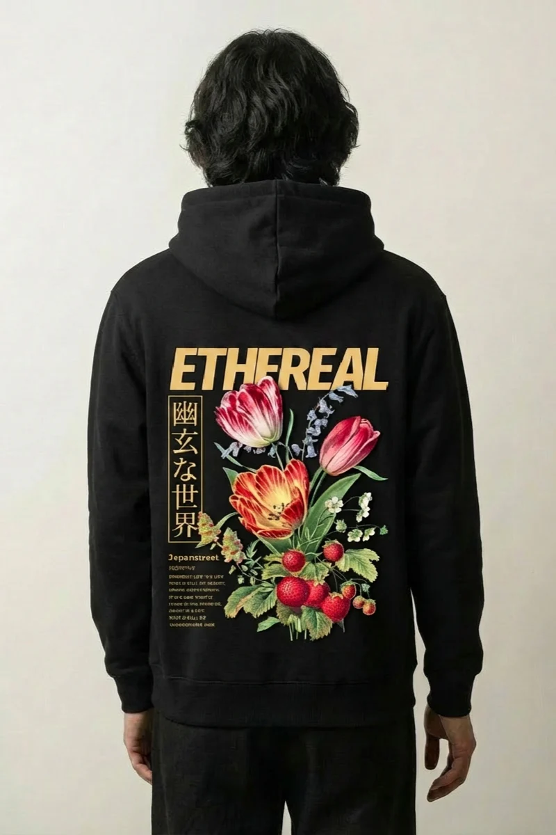 Japanese Flower Hoodie - フラワーズ