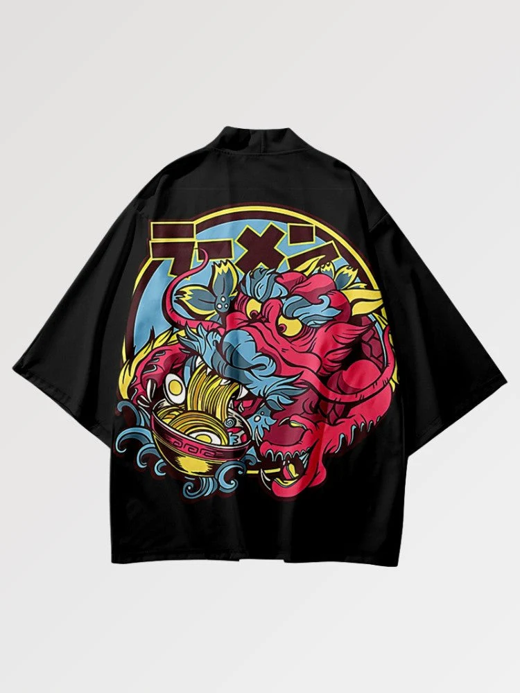 Japanese Haori Pattern 'Dragon x Ramen' - Image 3