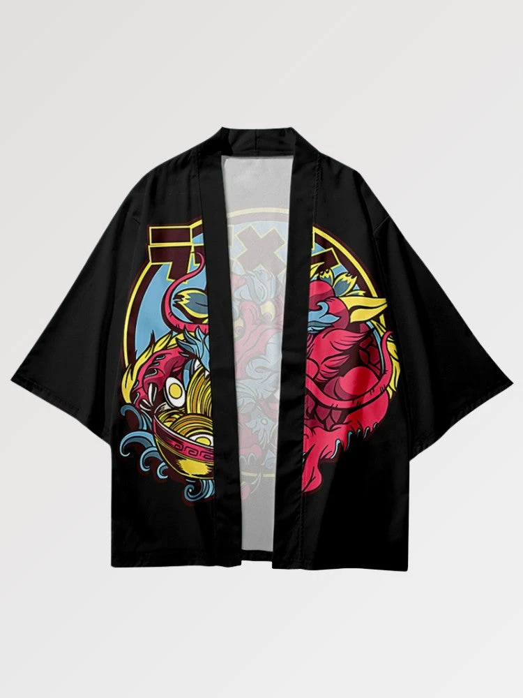 Japanese Haori Pattern 'Dragon x Ramen' - Image 4