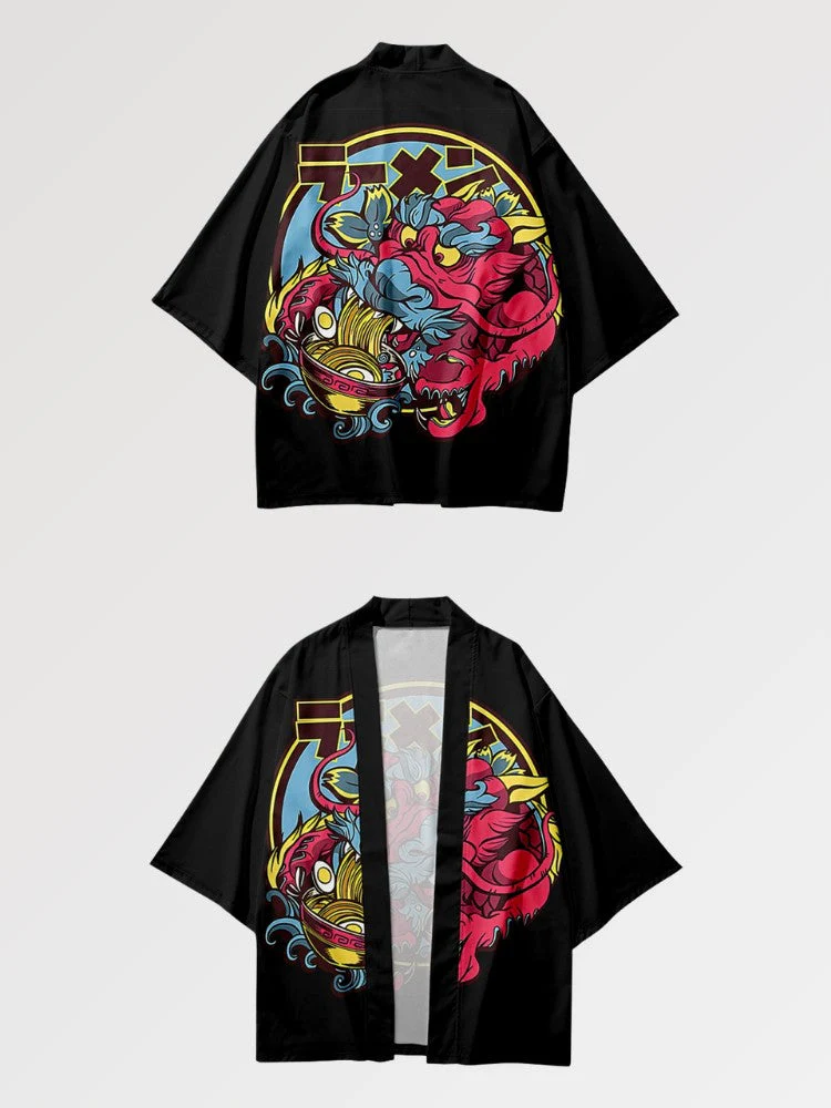 Japanese Haori Pattern 'Dragon x Ramen' - Image 5