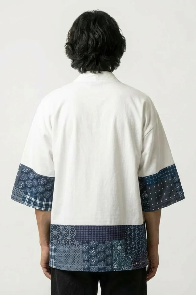 Japanese Kimono Jacket Mens 'Mitsuo' - Image 2