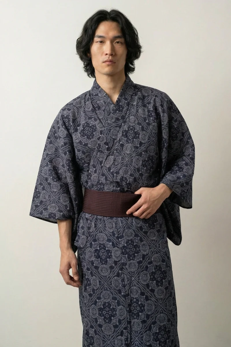 Japanese Pattern Kimono 'Hanamon'