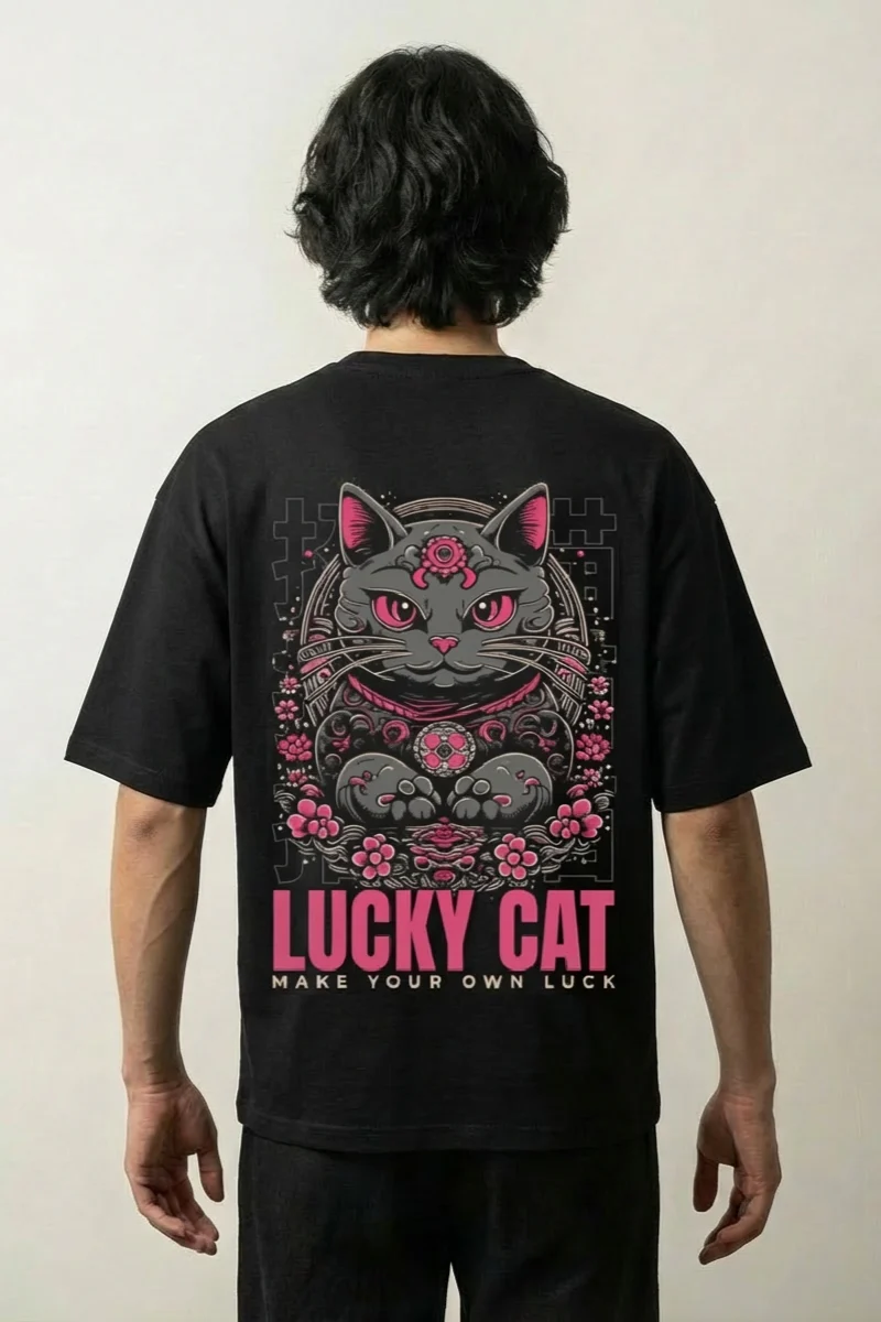 Maneki Neko T-Shirt - 招き猫