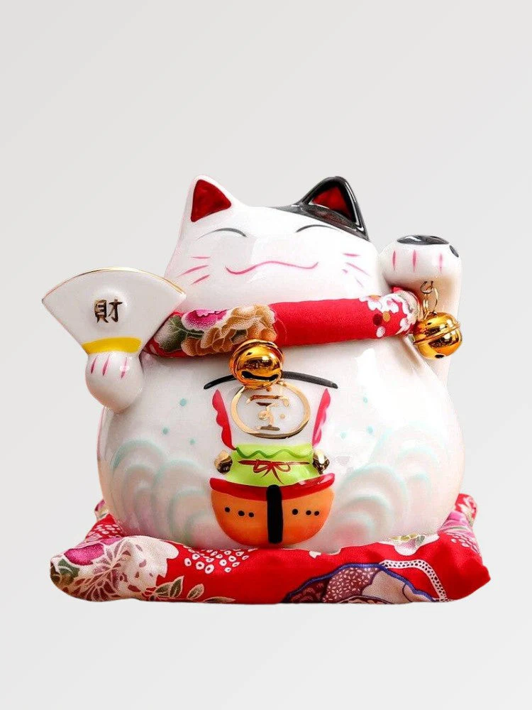 Maneki Neko Money box 'Kanji Torii'