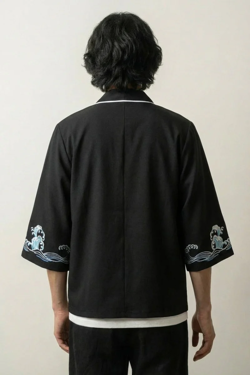 Mens Kimono Shirt Pattern 'Kanagawa' - Image 2