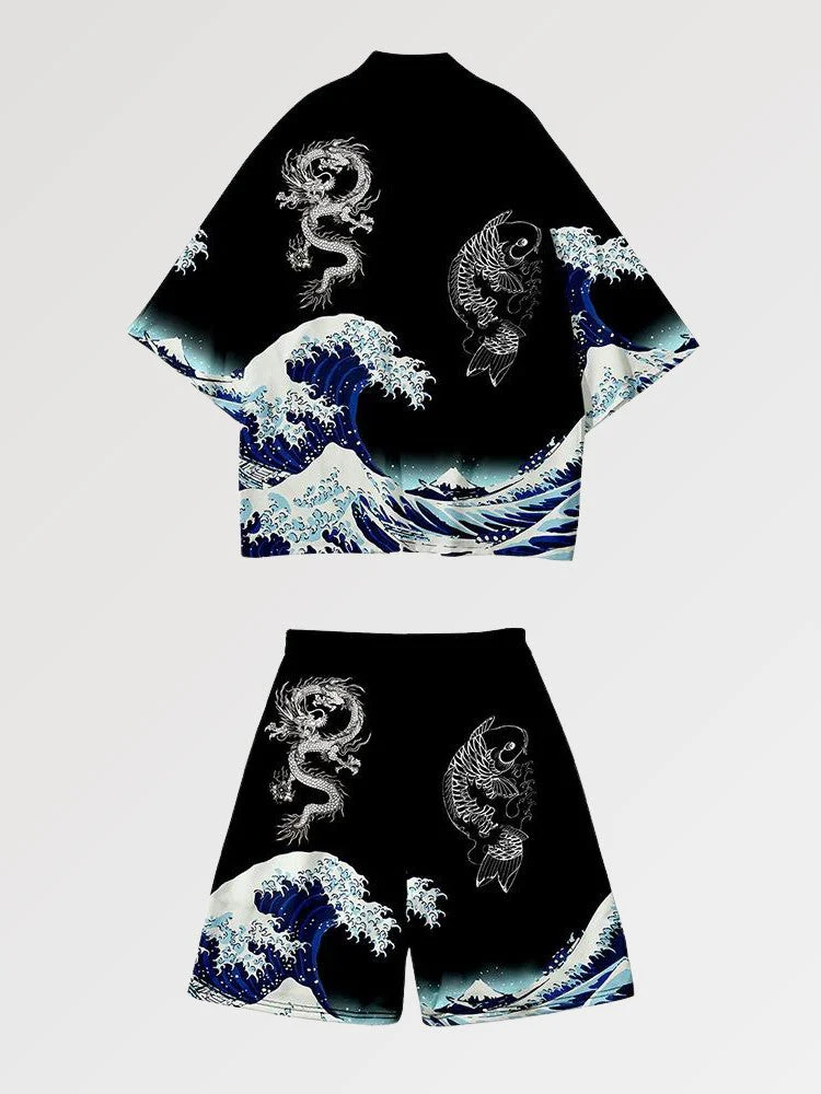 Kimono Set 'Kanagawa'