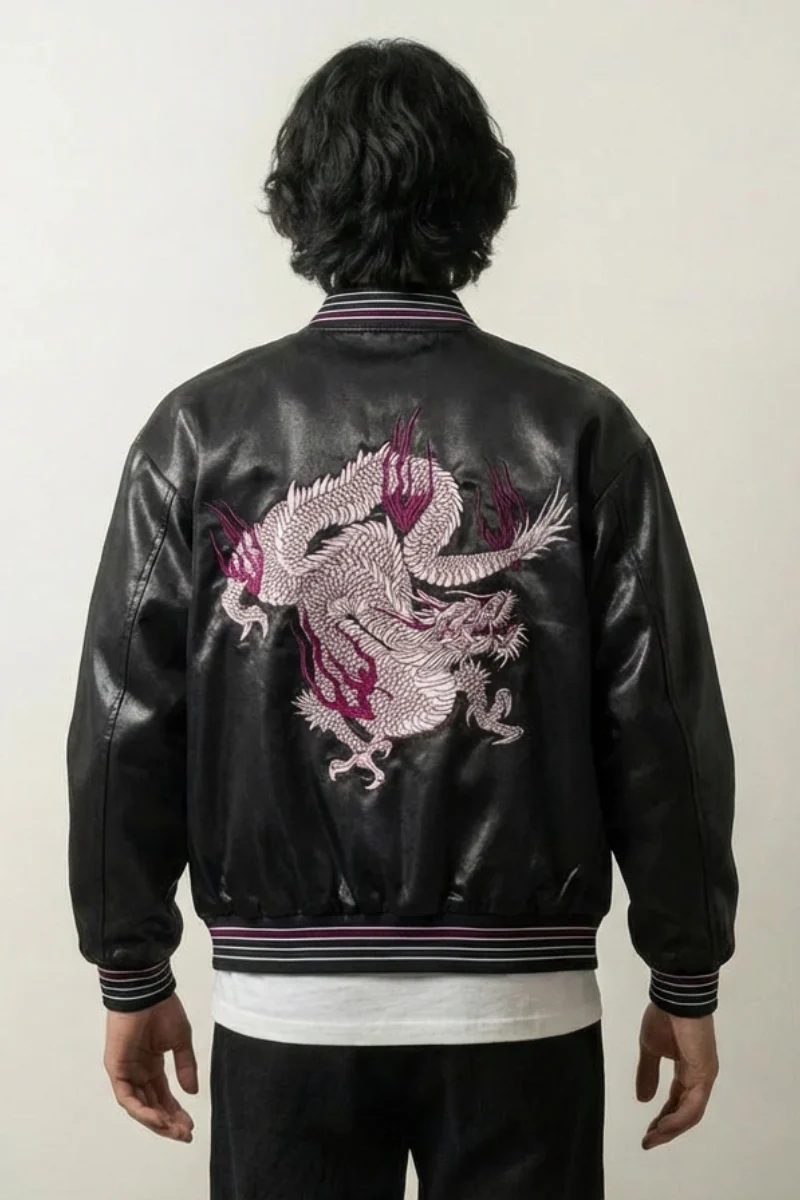 Sukajan Dragon Jacket 'Kokuryū Flame'