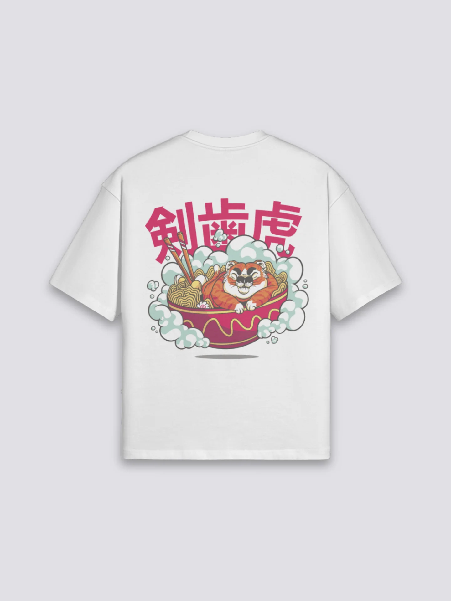 T-Shirt with Japanese Writing - らーめん - Image 2