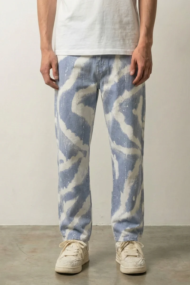 Tie Dye Jeans Men 'Paisley'