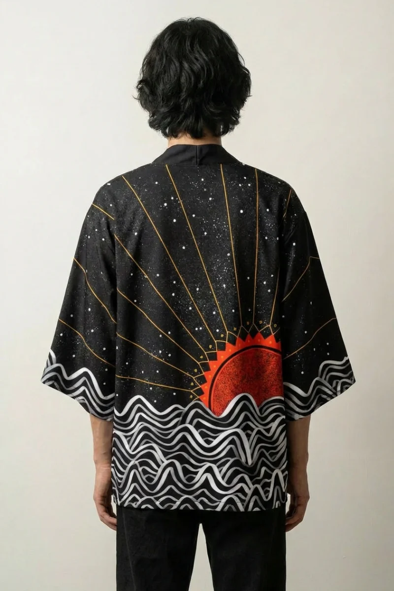 Traditional Haori 'Tsuki no Taiyo' - Image 2