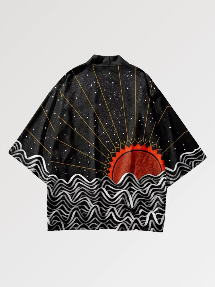Traditional Haori 'Tsuki no Taiyo' - Image 3